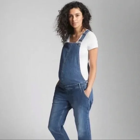 GAP Jeans Host Pick Gap Maternity Overalls Size Large Poshmark